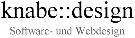 Logo knabe::design Software- und Webdesign
