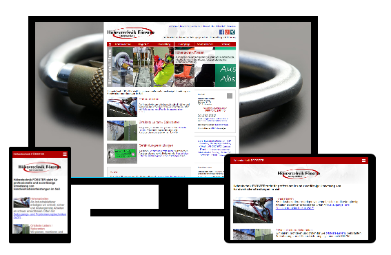 Screenshot Referenz Webdesign von Höhentechnik FÖRSTER